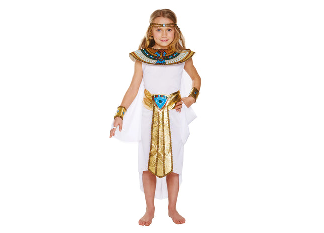 Ägyptisches Prinzessin Kostüm Für Mädchen, Größe 4-6 Jahre - Kinder Verkleidung TK Gruppe® Grosshandel 