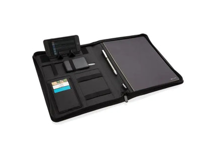 Air 5W A4 Portfolio mit Wireless Charging und 5000 mAh Powerbank - Schwarz TK Gruppe® Grosshandel 