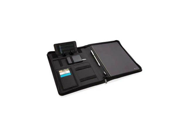 Air 5W A4 Portfolio mit Wireless Charging und 5000 mAh Powerbank - Schwarz TK Gruppe® Grosshandel 