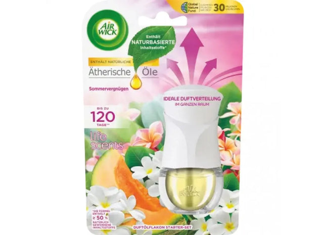 Airwick 19ml Duftölflasche Starterset - Raumduftsystem mit Erstbefüllung für Frischen Atemzug TK Gruppe® Grosshandel 