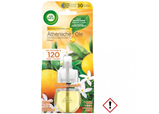 Airwick Duftölflasche NFP 19ml - Citrus Aroma, Raumdufterfrischer ohne Flamme TK Gruppe® Grosshandel 