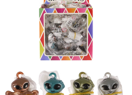 Alien Fallschirmspringer, 3,1 cm, 4 Designs und Varianten - Spaßspielzeug für Kinder TK Gruppe® Grosshandel 