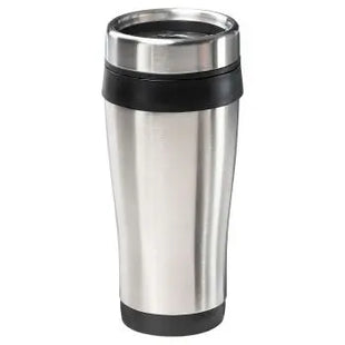 Allan Isolierbecher 400ml – Elegant in Silber & Schwarz TK Gruppe® Grosshandel 