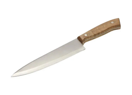 Allround Chefmesser, Edelstahlklinge, Silber & Naturgriff TK Gruppe® Grosshandel 