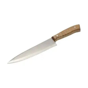 Allround Chefmesser, Vielseitiges Küchenmesser - Silber mit Naturgriff TK Gruppe® Grosshandel 