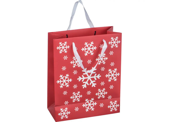 Almada Weihnachtstasche – Stilvolle Festliche Tragetasche in Rot TK Gruppe® Grosshandel 