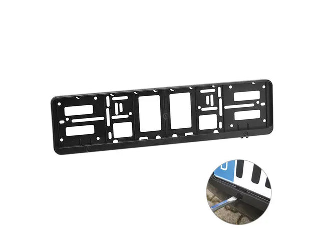 Alpha Kennzeichenhalter in Schwarz, Robust & Stilvoll TK Gruppe® Grosshandel 