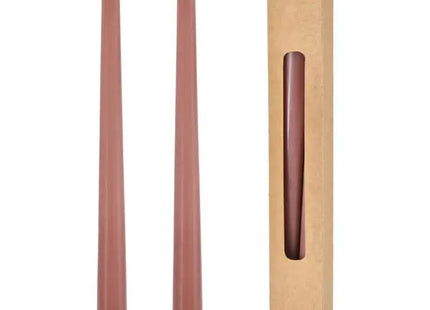 Altrosa Stabkerzen, 25cm, 2er Set - Elegantes Flair für Zuhause TK Gruppe® Grosshandel 