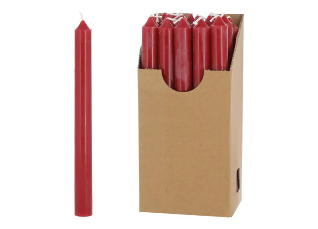 Altrote Stabkerzen, 22cm, 20er Set im Display - Klassische Eleganz TK Gruppe® Grosshandel 