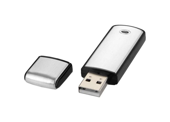 Alu Quadratischer USB-Speicherstick - Silber - 4GB TK Gruppe® Grosshandel 