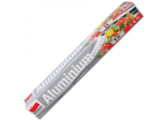 Alufolie 30cm breit, 5m Rolle in Box, 10 Mikrometer Stärke – Vielseitig Einsetzbar TK Gruppe® Grosshandel 