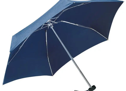 Aluminium-Mini-Taschenschirm POCKET in Marineblau - Kompakter Begleiter für regnerische Tage TK Gruppe® Grosshandel 