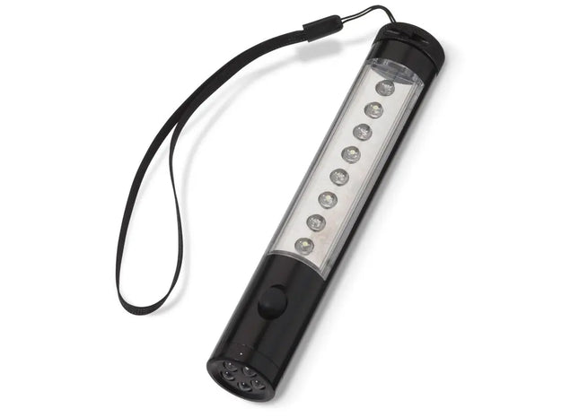 Aluminium-Taschenlampe mit Magnet und LED - Schwarz, robust und vielseitig für jede Anwendung TK Gruppe® Grosshandel 