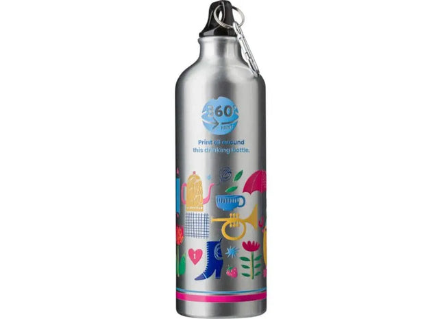 Aluminium-Wasserflasche Gio 750 ml: Ideal für unterwegs & Alltag TK Gruppe® Grosshandel 