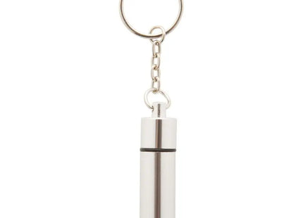 Alumpill Schlüsselanhänger-Pillenbox in Silber – Stets griffbereit TK Gruppe® Grosshandel 