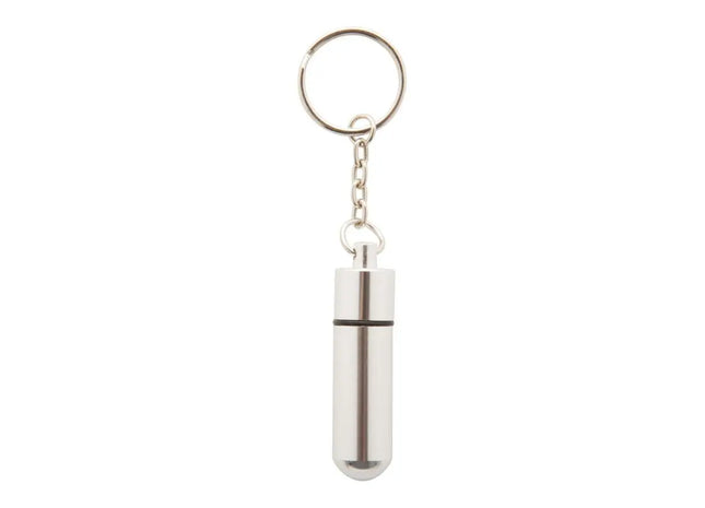 Alumpill Schlüsselanhänger-Pillenbox in Silber – Stets griffbereit TK Gruppe® Grosshandel 