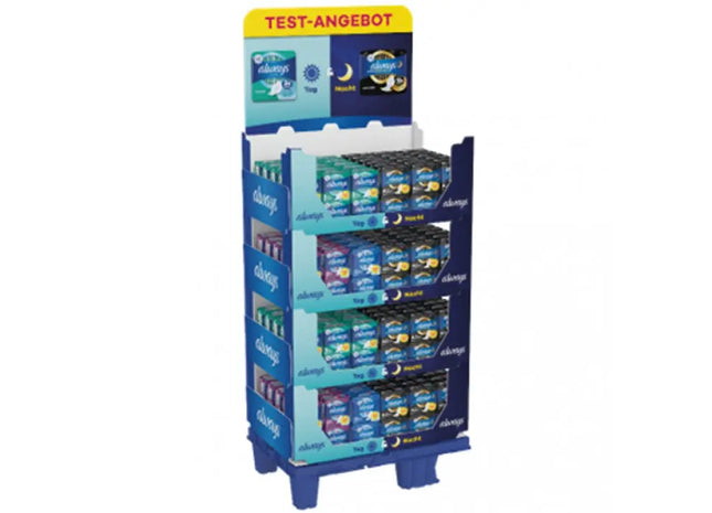 Always Ultra Pads Mix-Display, 136er Vielfaltspaket mit Schutzvarianten TK Gruppe® Grosshandel 