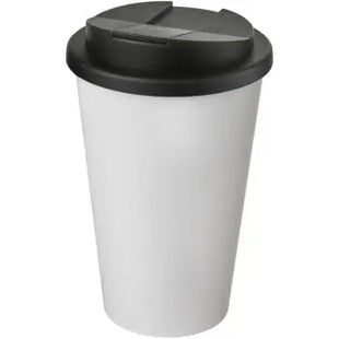 Americano 350ml Isolierbecher - Weiß-Schwarz, Auslaufsicher TK Gruppe® Grosshandel 