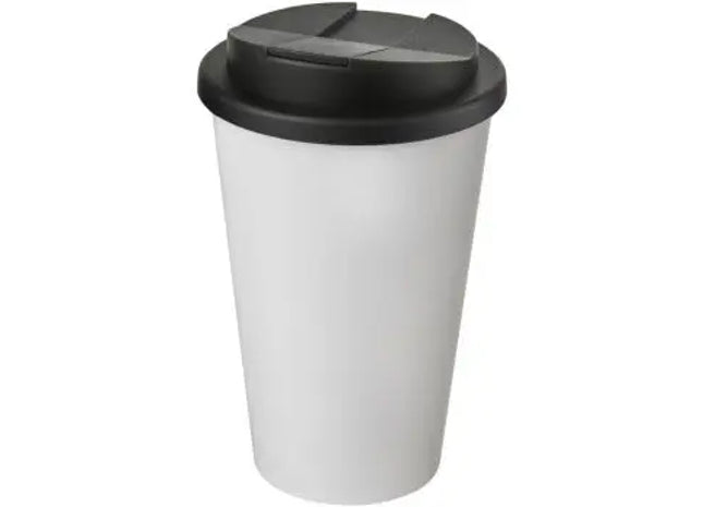 Americano 350ml Isolierbecher - Weiß-Schwarz, Auslaufsicher TK Gruppe® Grosshandel 
