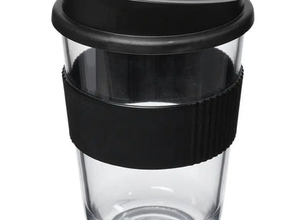 Americano Cortado 300 ml Becher mit Griff - Schwarz - Doppelwandiger Thermobecher - Robust und Stilvoll TK Gruppe® Grosshandel 