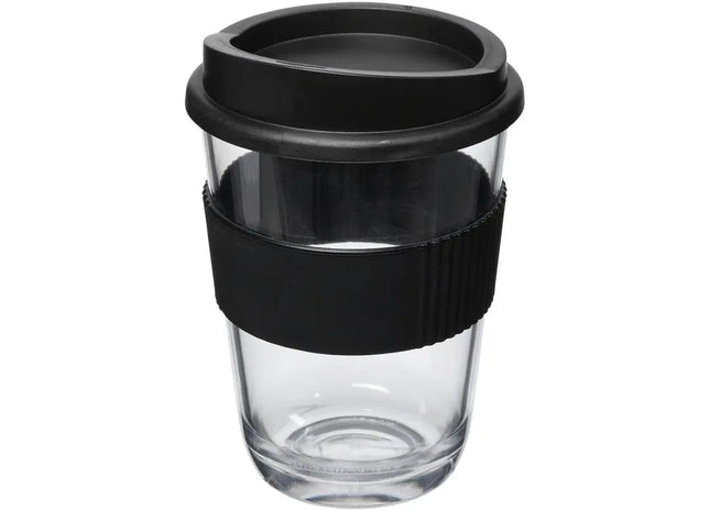 Americano Cortado 300 ml Becher mit Griff - Schwarz - Doppelwandiger Thermobecher - Robust und Stilvoll TK Gruppe® Grosshandel 