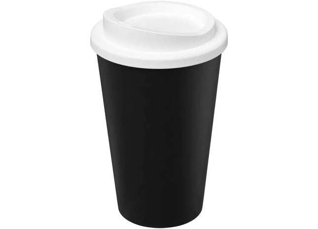 Americano Eco 350 ml recycelter Becher – Schwarz und Weiß, umweltfreundlicher Trinkgenuss TK Gruppe® Grosshandel 