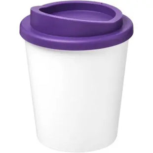 Americano Espresso 250ml Thermobecher, Weiß-Lila – Kompakt & Farbenfroh TK Gruppe® Grosshandel 