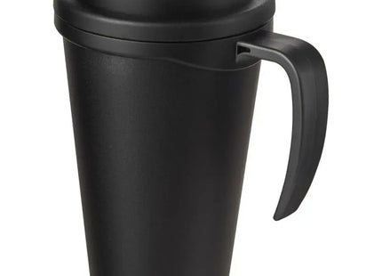 Americano Grande 350 ml Isolierbecher mit auslaufsicherem Schraubverschluss - Schwarz glänzend TK Gruppe® Grosshandel 