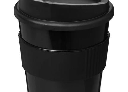 Americano Primo 250 ml Becher – Schwarz mit Schutzring für sicheres Halten TK Gruppe® Grosshandel 
