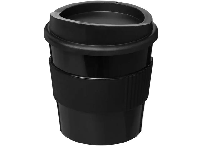 Americano Primo 250 ml Becher – Schwarz mit Schutzring für sicheres Halten TK Gruppe® Grosshandel 