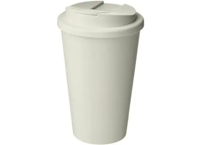 Americano Renew 350 ml mit auslaufsicherem Deckel - Elfenbeinweiß - Öko-Isolierbecher TK Gruppe® Grosshandel 