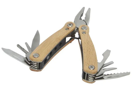 Anderson Holz-Multitool: Naturfarbenes Multifunktionswerkzeug mit 12 Funktionen - Stilvoll und praktisch TK Gruppe® Grosshandel 