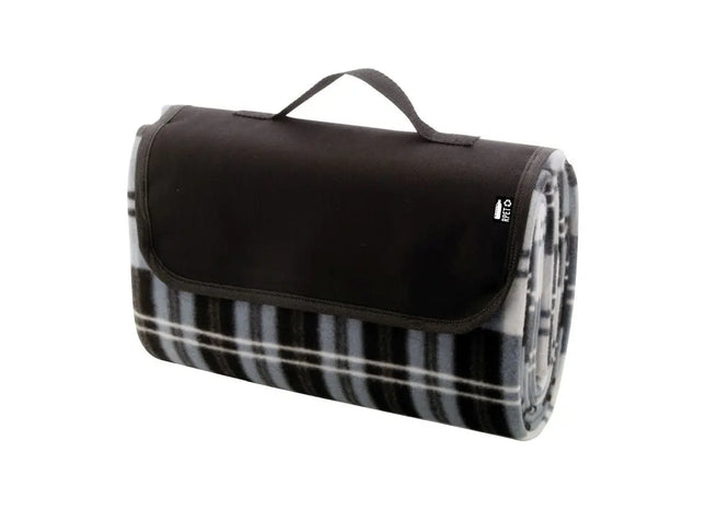 Angama RPET Picknickdecke in Schwarz - Nachhaltig & Komfortabel TK Gruppe® Grosshandel 