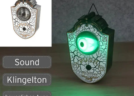 Animierte Türklingel, Halloween, Auge, 18cm hoch - Gruselige Bewegungssensor-Deko TK Gruppe® Grosshandel 