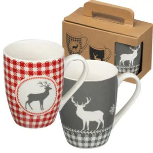 Ankara 2er Weihnachtstassen-Set: Festlich & Farbenfroh TK Gruppe® Grosshandel 