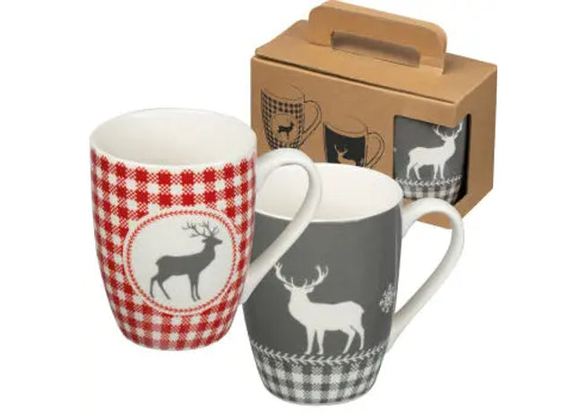 Ankara 2er Weihnachtstassen-Set: Festlich & Farbenfroh TK Gruppe® Grosshandel 