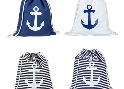 Anker-Matchtasche, 4er-Pack - Stilvolle Tragetaschen für Reisen und Abenteuer TK Gruppe® Grosshandel 