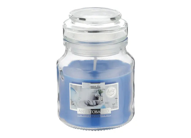 Anti-Tabak Duftkerze im Glas mit Deckel - Neutralisiert Rauchgerüche TK Gruppe® Grosshandel 