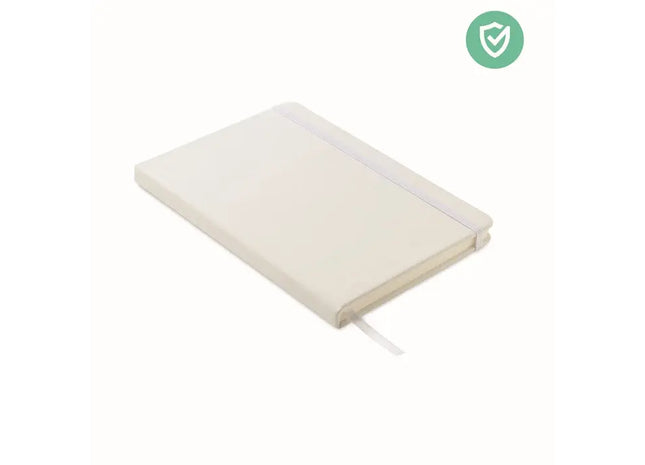 Antibakterielles A5 Notizbuch ARCO CLEAN - Weiß Hygienisches, Hochwertiges Schreibbuch TK Gruppe® Grosshandel 