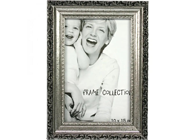 Antiker Silberrahmen, Fotoformat 10x15cm – Stilvolle Eleganz für Ihre Bilder TK Gruppe® Grosshandel 