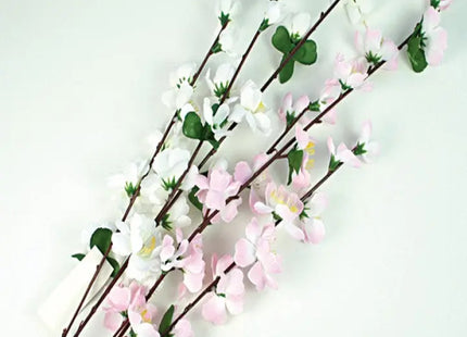 Apfelblütenstrauß Künstlich mit 22 Blumen, 70x13 cm TK Gruppe® Grosshandel 