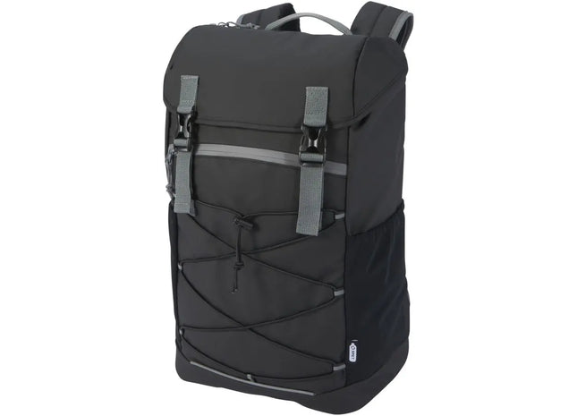 Aqua 15,6 GRS Recycelter Wasserabweisender Laptop-Rucksack 23L – Schwarz, Nachhaltig und Praktisch TK Gruppe® Grosshandel 