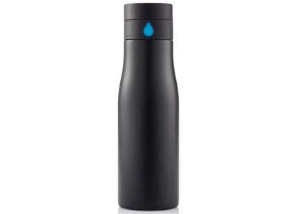 Aqua Hydrationsflasche Auslaufsicher in Schwarz-Blau - Sportlich & Sicher TK Gruppe® Grosshandel 