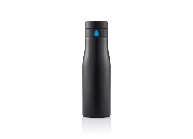 Aqua Hydrationsflasche Auslaufsicher in Schwarz-Blau - Sportlich & Sicher TK Gruppe® Grosshandel 