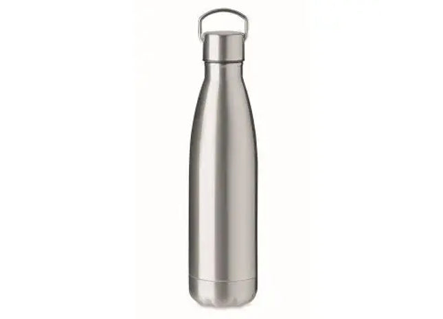 Arctic 500 ml Doppelwandige Isolierflasche - Mattsilber, Funktionale und stilvolle Thermosflasche TK Gruppe® Grosshandel 
