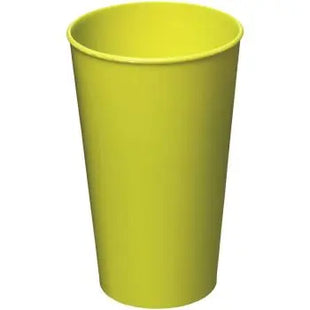 Arena Kunststoffbecher 375 ml - Limone Gelb, robuster Trinkbecher aus Kunststoff, ideal für unterwegs TK Gruppe® Grosshandel 