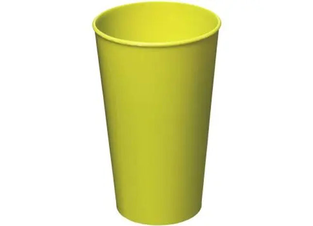 Arena Kunststoffbecher 375 ml - Limone Gelb, robuster Trinkbecher aus Kunststoff, ideal für unterwegs TK Gruppe® Grosshandel 