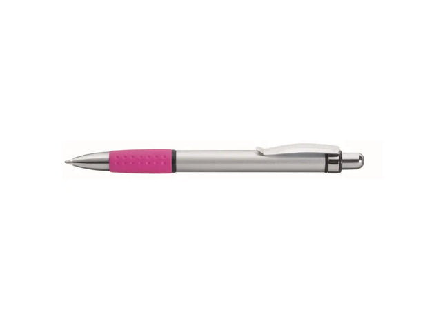 Argon Druckkugelschreiber – Magenta Kugelschreiber, Hochwertiger Retractable Stift, Ergonomisches Design TK Gruppe® Grosshandel 