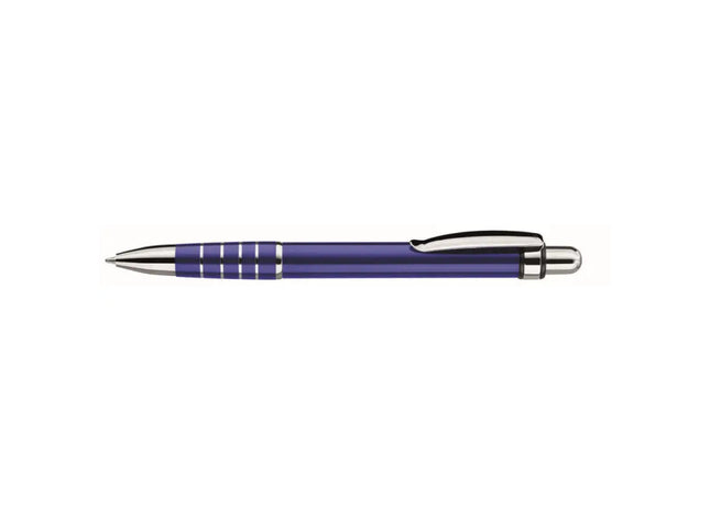 Argus L Druckkugelschreiber - Blau Eleganter Retraktkugelschreiber mit Druckmechanismus TK Gruppe® Grosshandel 