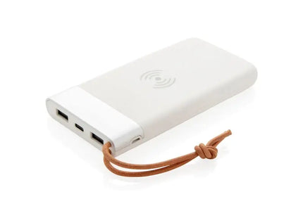 Aria 8000mAh 5W Kabellose Ladestation Powerbank - Elegantes Weiß TK Gruppe® Grosshandel 